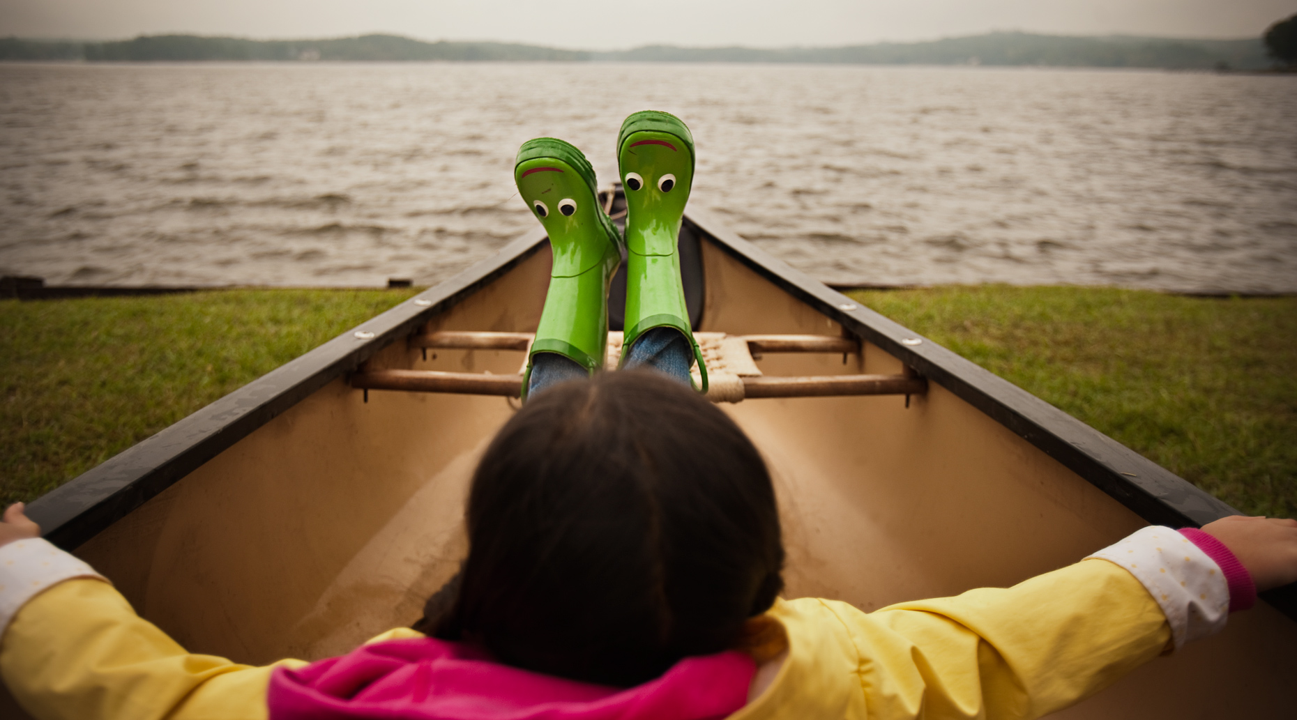 Girl-Canoe-Frog-Boots