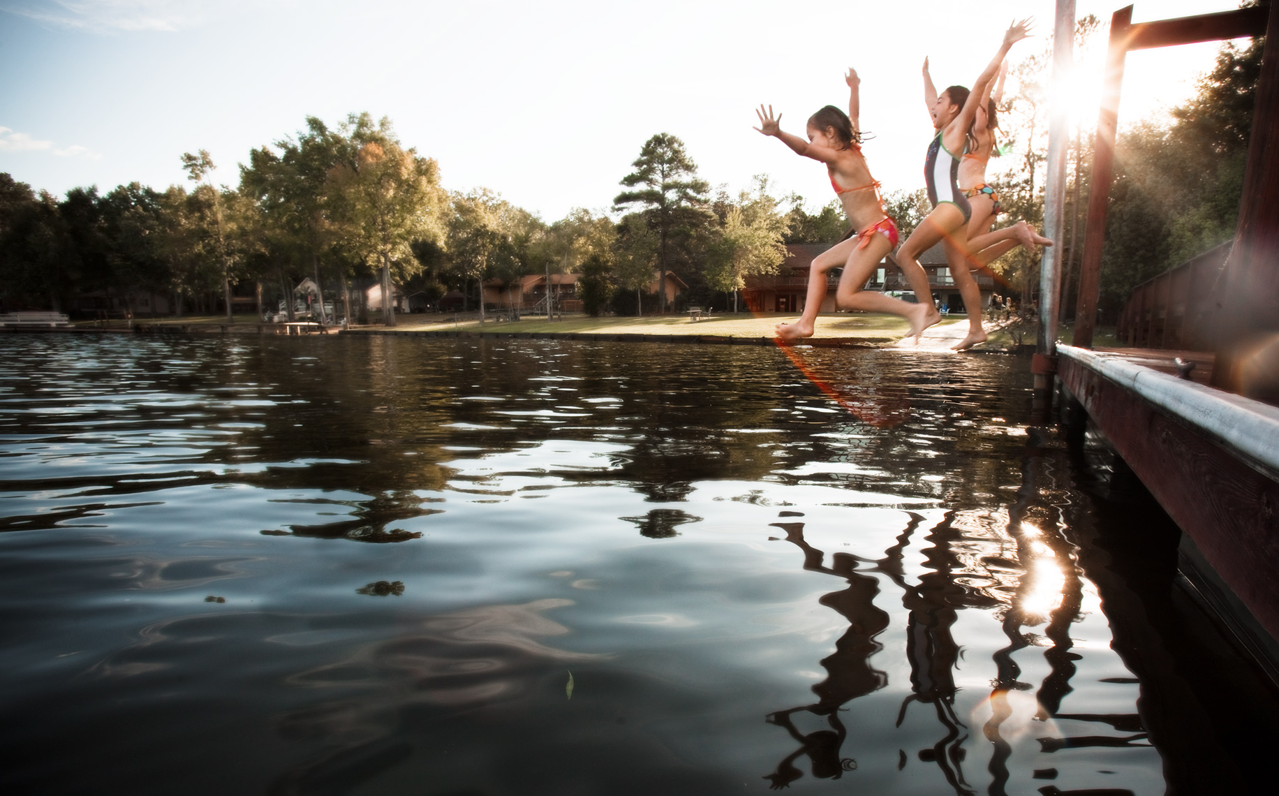 Lake-kids-jump-dock